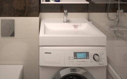 Как установить раковину над стиральной машиной?