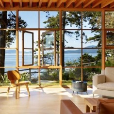 Устройство панорамных окон в пол в деревянных домах