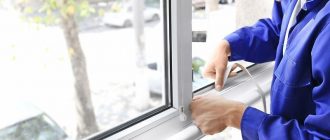 Установка уплотнителя на пластиковых окнах