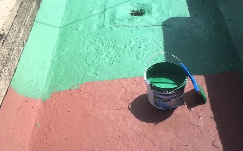 резиновая краска по бетону